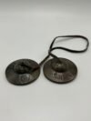 Antique Mantra carving tingsha Cymbals