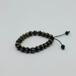 Om Mani Padme Hum Black stone Beads Bracelet
