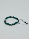 Forest Green Malachite Stone Beads Bracelet