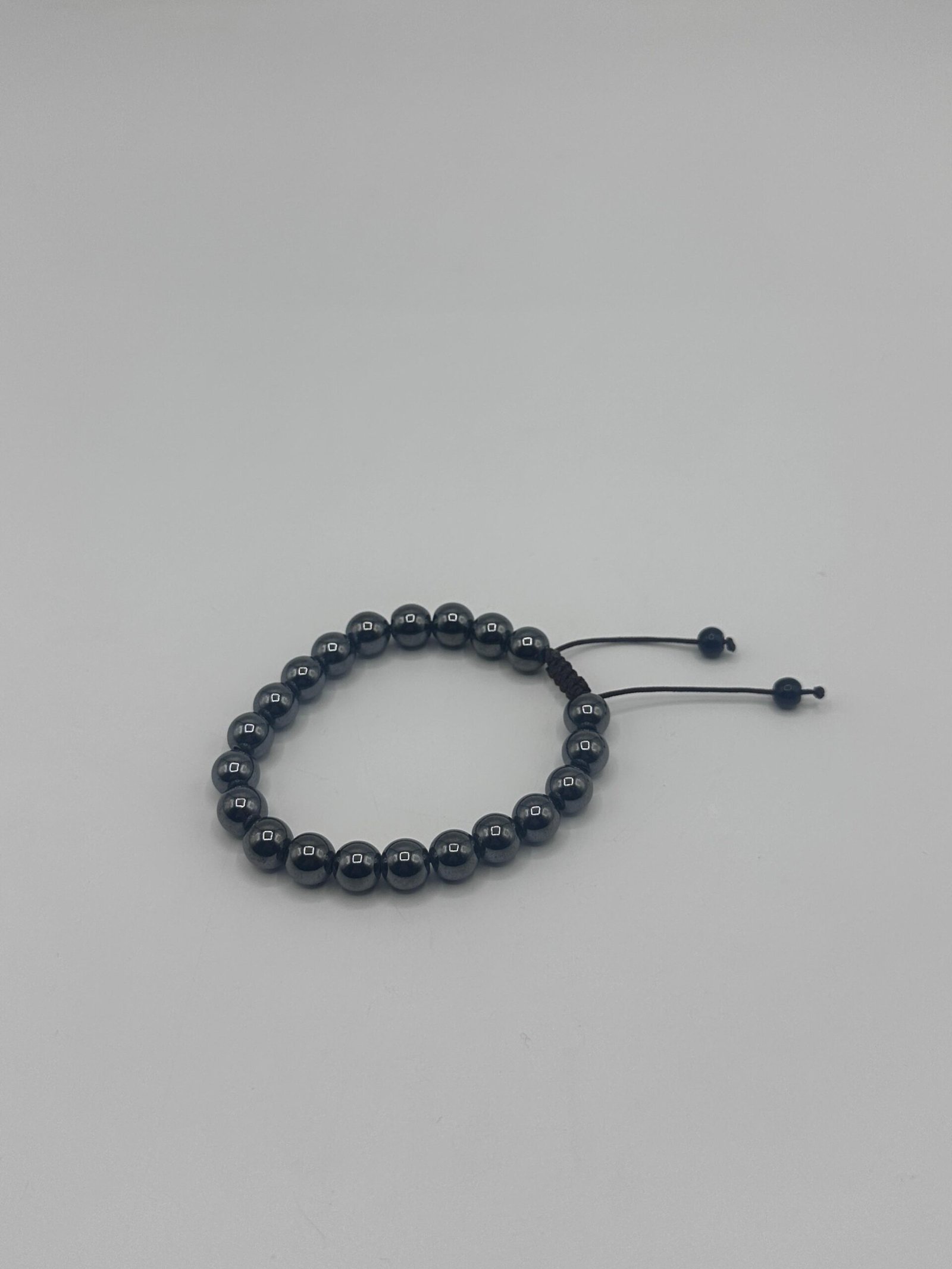 Natural Hematite Stone Beads Bracelet Natural Hematite Stone Beads Bracelet