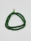 Handcrafted Green Painted Wood Mala Beads
