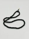 Black Painted Wood Mala Beads