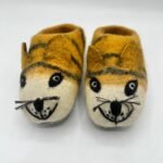 Handmade Baby Tiger Felt Slipper