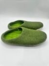 Eco-Friendly Forest Green Felt Slippers