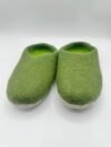 Eco-Friendly Forest Green Felt Slippers