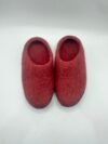 Burgundy Handmade Felt Slippers