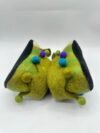 Cheerful Jester Handmade Felt Slippers