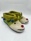 Cheerful Jester Handmade Felt Slippers