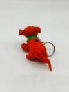 Red Dog Felt Key Ring