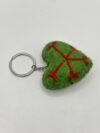 Green Heart Felt Key Ring
