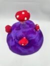 Enchanted Purple Mushroom Felt Hat
