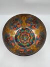 Tibetan Mandala Singing Bowl with Deity Art