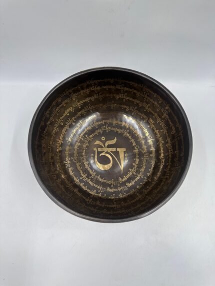 Om Symbol with Mantra Tibetan Singing Bowl