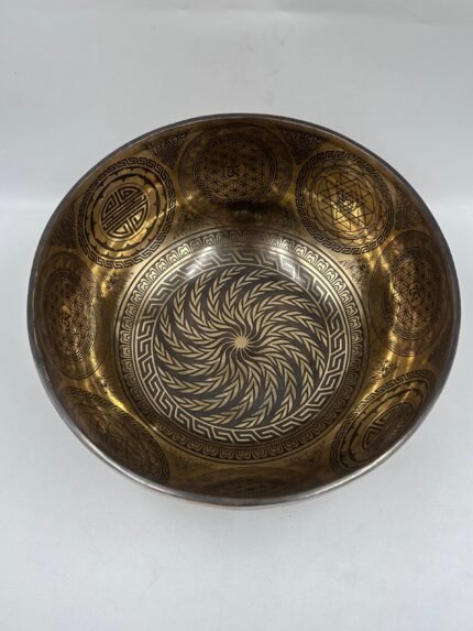Sacred Spiral Mandala Singing Bowl