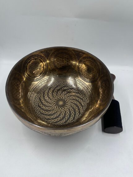 Sacred Spiral Mandala Singing Bowl