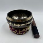 Om Mandala Black Machine Made Singing Bowl