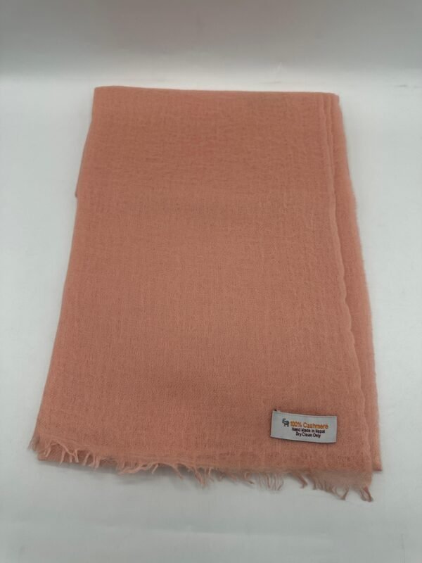 Blush Coral 100% Pure Pashmina Stole