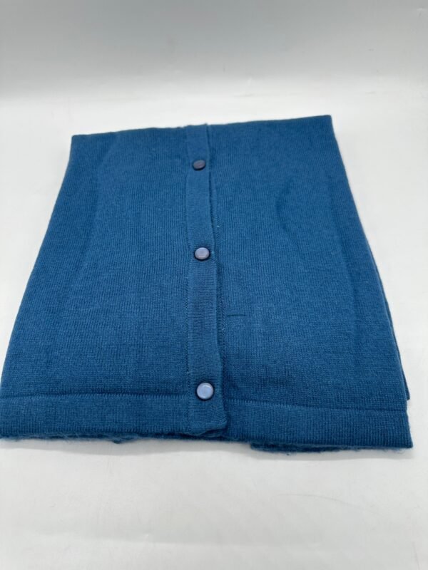 Handmade Blue Cashmere Knit Sweater