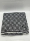 Handwoven Black and White Pashmina Blanket