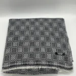 Handwoven Black and White Pashmina Blanket