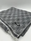 Handwoven Black and White Pashmina Blanket