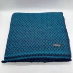 Handmade Blue Diamond Weave Pashmina Blanket