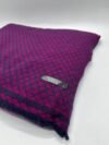 Handwoven Magenta Diamond Pattern Pashmina Blanket