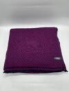 Handwoven Magenta Diamond Pattern Pashmina Blanket