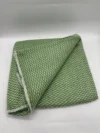 Handwoven Green And White Pashmina Blanket