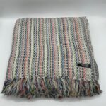 Rainbow Fringe Handcrafted Pashmina Blanket