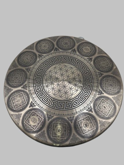 Flower of Life Tibetan Gong
