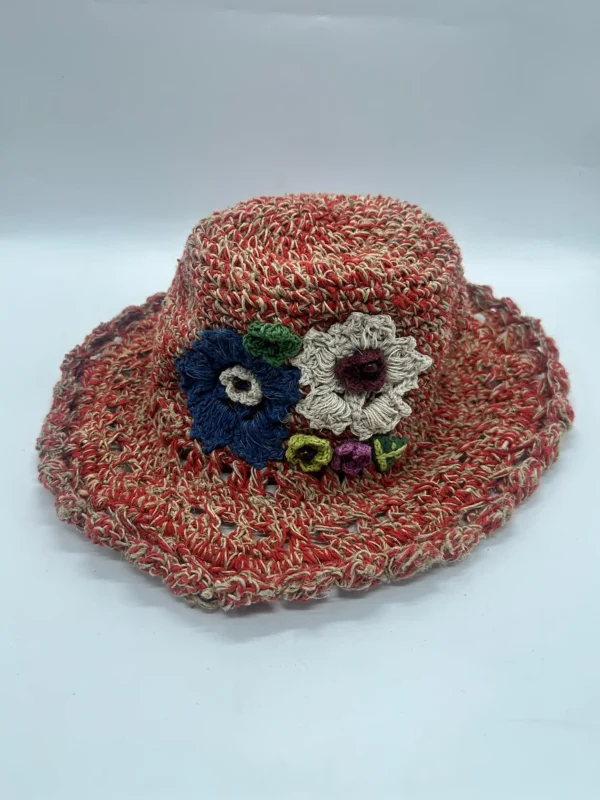 Eco-Friendly Rustic Red Hemp Hat