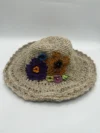 Natural Beige Crochet Sun Hemp Hat