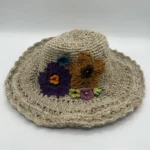 Natural Beige Crochet Sun Hemp Hat