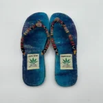 Tie dye hemp slipper