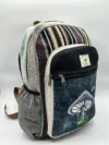 Mushroom embroidery with gheri mix hemp backpack