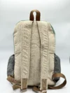 Mushroom embroidery with gheri mix hemp backpack