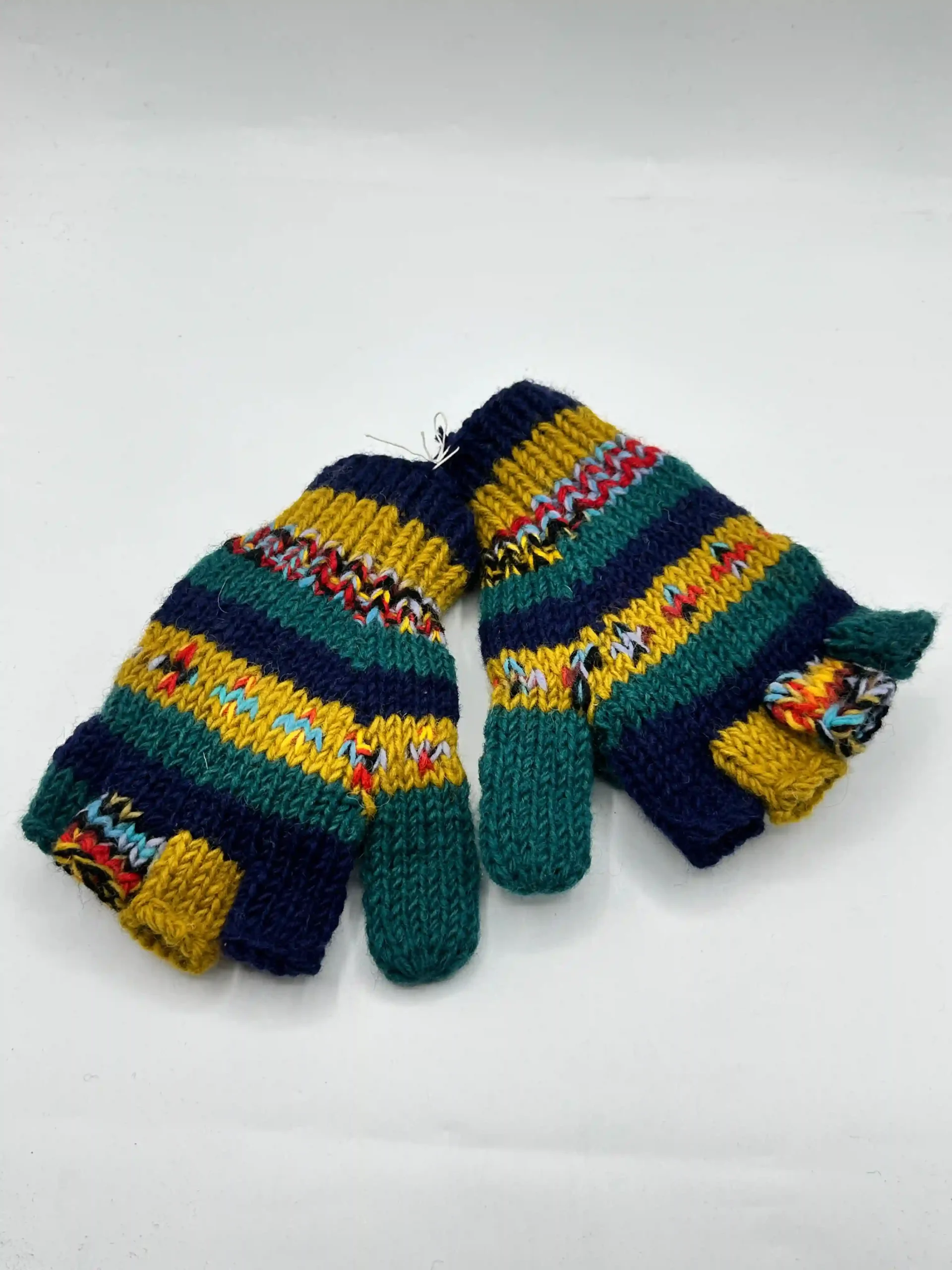 Boho Style Handmade Woolen Gloves