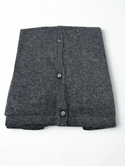 Premium Charcoal Pashmina Knit Cardigan