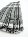 Black Grey Check Pashmina Scarf