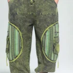 Stonewashed Bohemian Cargo Pants