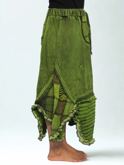 Himalayan Boho Patchwork Skirt