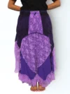 Purple Bohemian Patchwork Maxi Skirt