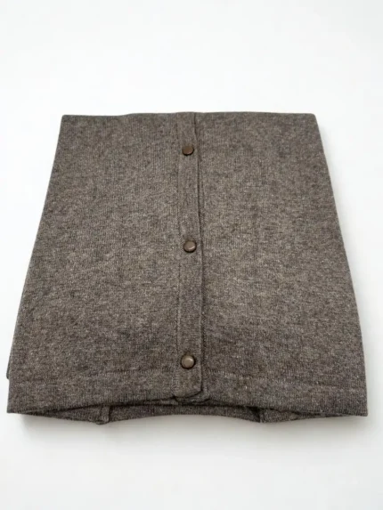 Taupe Brown Pashmina Cardigan