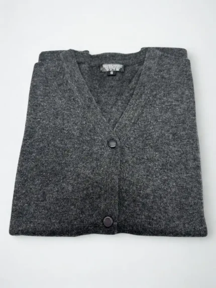 Premium Charcoal Pashmina Knit Cardigan