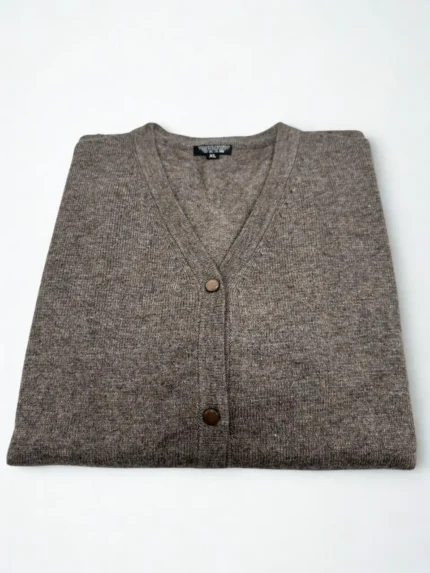 Taupe Brown Pashmina Cardigan
