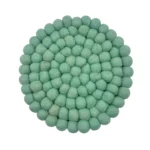 Sage Green Felt Ball Coaster