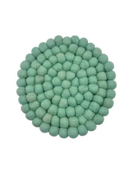 Sage Green Felt Ball Coaster