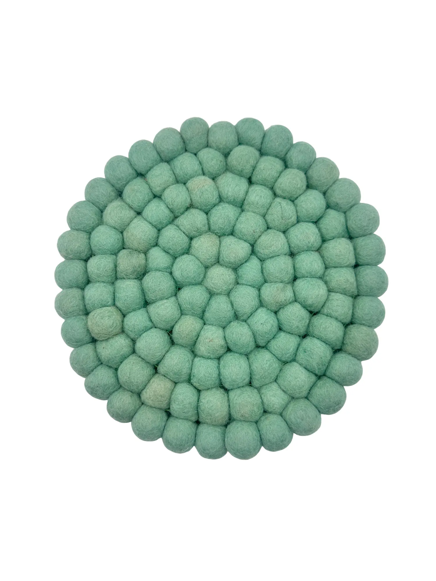 Sage Green Felt Ball Coaster Sage Green Felt Ball Coaster