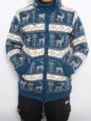 Fair Trade Woolen Jacket with Traditional Deer Design